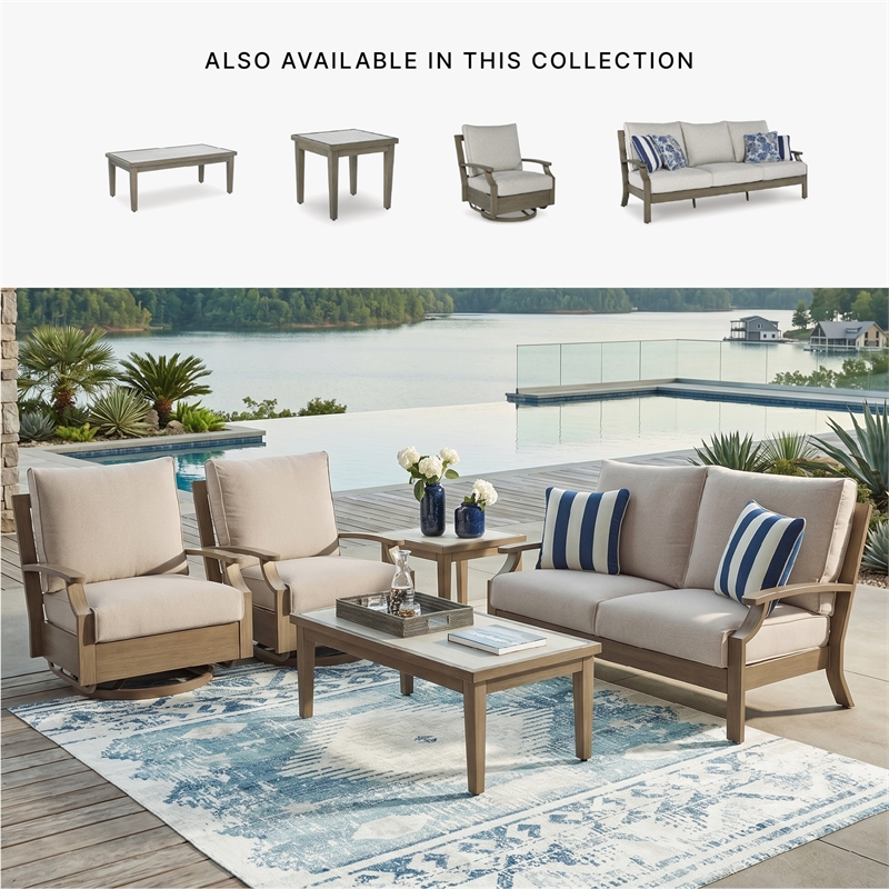 Signature Design by Ashley Fescue Lagoon Outdoor Coffee Table