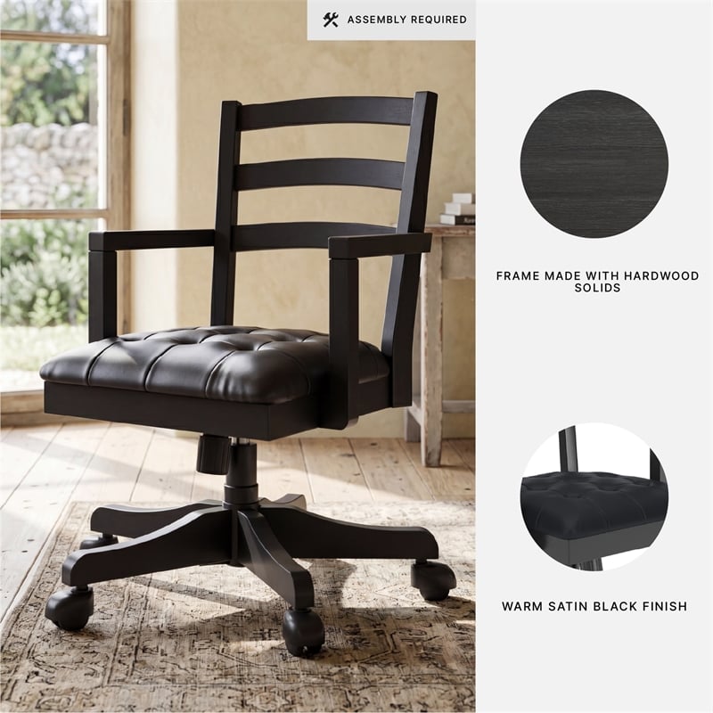 Signature Design by Ashley Correnza Home Office Desk Chair in Black