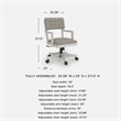 Signature Design by Ashley Roskell Home Office Desk Chair in White