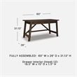 Signature Design by Ashley Dunmere Home Office Desk in Brown
