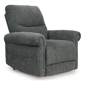 Signature Design by Ashley Montara Bay Power Lift Recliner in Charcoal