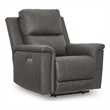 Signature Design by Ashley Hartington Power Recliner in Dark Gray