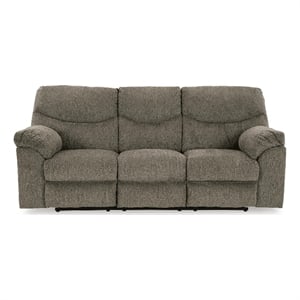 Signature Design by Ashley Hensley Moor Reclining Sofa in Gray
