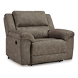 Signature Design by Ashley Wrenford Oversized Recliner in Gray