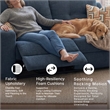 Signature Design by Ashley Merivale Reclining Sofa in Blue