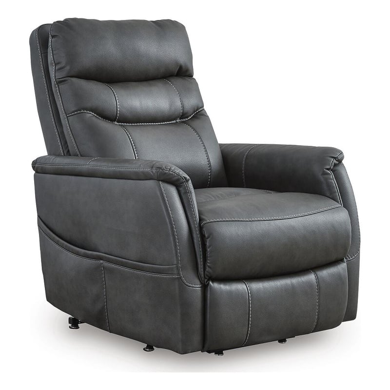 Signature Design by Ashley Waverlyn Power Lift Recliner in Black