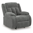 Signature Design by Ashley Carraway Power Recliner in Steel