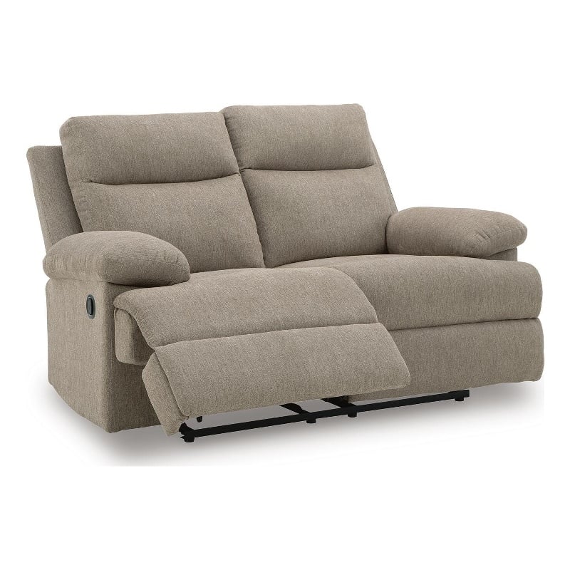 Signature Design by Ashley Norhaven Reclining Loveseat in Mocha