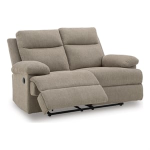 Signature Design by Ashley Norhaven Reclining Loveseat in Mocha