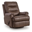 Signature Design by Ashley Arlowe Swivel Glider Recliner in Espresso