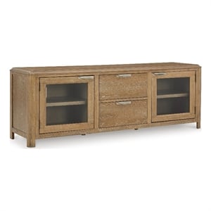 Signature Design Cressida Lane 80&quot TV Stand for TVs up to 92&quot in Light Brown