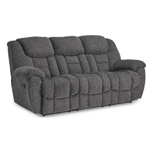 Signature Design by Ashley Solhaven Reclining Sofa in Charcoal
