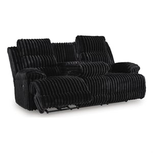 Signature Design by Ashley Westover Lane Power Reclining Sofa in Onyx