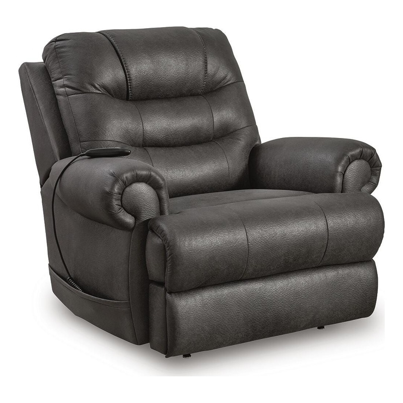 Signature Design by Ashley Ravelle Power Lift Recliner in Black