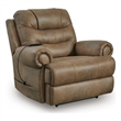Signature Design by Ashley Ravelle Power Lift Recliner in Brown