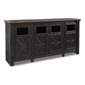 Signature Design by Ashley Oakhollow 74&quot TV Stand for TVs up to 85&quot in Black