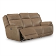 Signature Design by Ashley Bellwick Lane Power Reclining Sofa in Brown