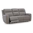 Signature Design by Ashley Vellmont Power Reclining Sofa in Gray