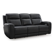 Signature Design by Ashley Bracken Row Power Reclining Sofa in Onyx
