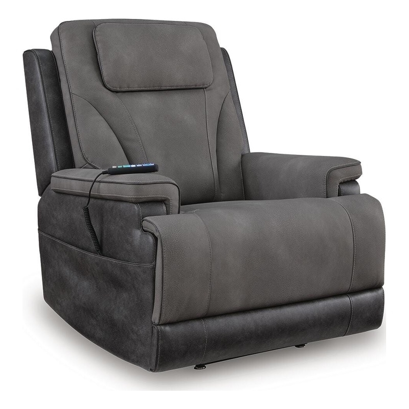 Signature Design by Ashley Norfield Power Lift Recliner in Slate