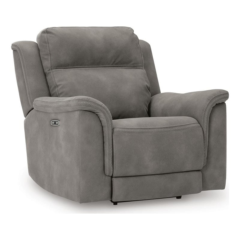 Signature Design by Ashley Vesper Glen Power Recliner in Slate