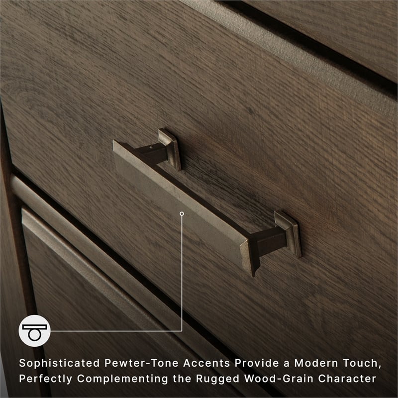 Ashley Furniture Furniture Juararo 6 Drawer Dresser in Mocha