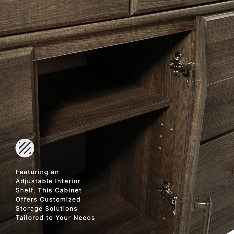 Ashley Furniture Furniture Juararo 6 Drawer Dresser in Mocha