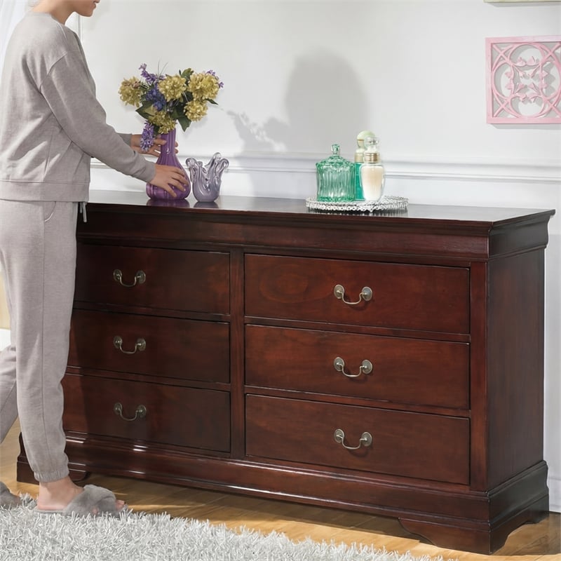 Signature Design by Ashley Alisdair 6-Drawer Double Dresser in Brown