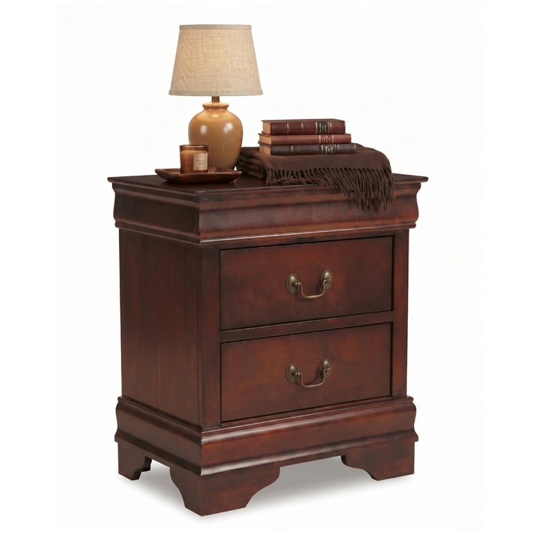 Signature Design by Ashley Alisdair 2-Drawer Nightstand in Dark Brown