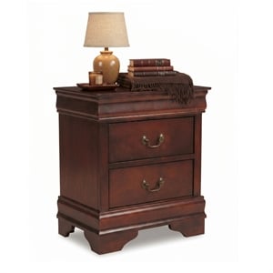 Signature Design by Ashley Alisdair 2-Drawer Nightstand in Dark Brown