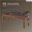Signature Design by Ashley Ralene Dining Room Bench in Medium Brown