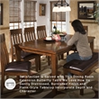 Signature Design by Ashley Ralene Butterfly Dining Table in Medium Brown