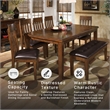 Signature Design by Ashley Ralene Butterfly Dining Table in Medium Brown
