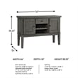 Signature Design by Ashley Ralene Dining Room Server in Medium Brown