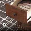 Signature Design by Ashley Furniture Breegin 1 Drawer End Table in Cherry