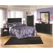 Signature Design by Ashley Maribel 5 Drawer Wood Chest in Black