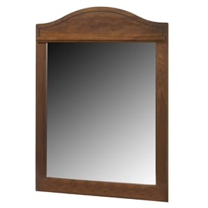 Ashley Furniture Barchan Engineered Wood/Glass Bedroom Mirror in Medium Brown
