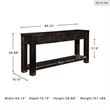 Signature Design by Ashley Gavelston Console Table in Black