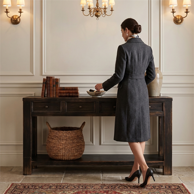 Signature Design by Ashley Gavelston Console Table in Black