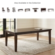Ashley Haddigan Rectangular Butterfly Dining Table in Dark Brown