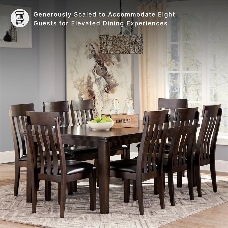 Ashley Haddigan Rectangular Butterfly Dining Table in Dark Brown