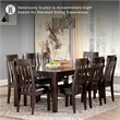 Ashley Haddigan Rectangular Butterfly Dining Table in Dark Brown