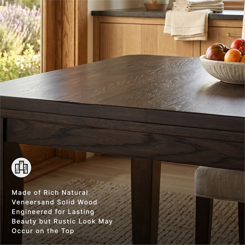 Ashley Haddigan Rectangular Butterfly Dining Table in Dark Brown