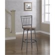 American Woodcrafters Filmore 25-inch Slate Gray Metal Swivel Counter Bar Stool