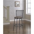 American Woodcrafters Filmore 25-inch Slate Gray Metal Swivel Counter Bar Stool