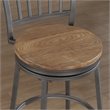 American Woodcrafters Filmore 25-inch Slate Gray Metal Swivel Counter Bar Stool