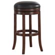 American Woodcrafters Stella 34-inch Backless Medium Walnut Wood Tall Bar Stool