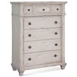 American Woodcrafters Sedona Antique White Wood 5-drawer Chest