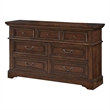American Woodcrafters Stonebrook Rich Tobacco Wood 7-Drawer Dresser
