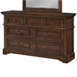 American Woodcrafters Stonebrook Rich Tobacco Wood 7-Drawer Dresser